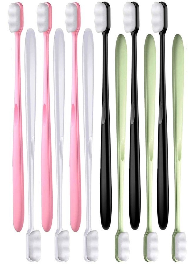 HUNCHA Extra Soft Toothbrush For Adults, Micro Nano Toothbrushes 20,000 Bristles for Sensitive Gums Fragile Teeth Oral Gum Recession, Pregnant Women, Kids & Elders, Multicolour, Pack of 2 - Image 1